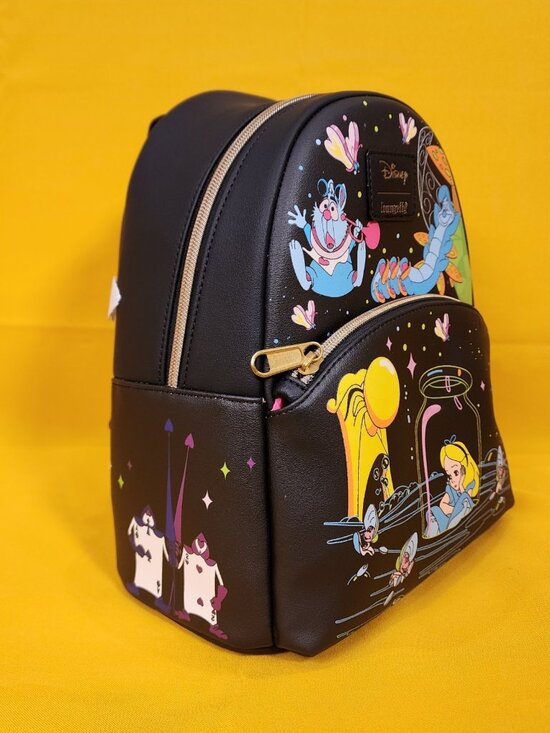 Loungefly Disney Alice In Wonderland Glow-In-The-Dark Characters Mini Backpack main image 11